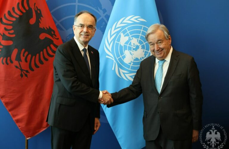 Presidenti Begaj në New York/ Takim me Sekretarin e Përgjithshëm të OKB-së: Shqipëria, rol në ruajtjen e paqes,…
