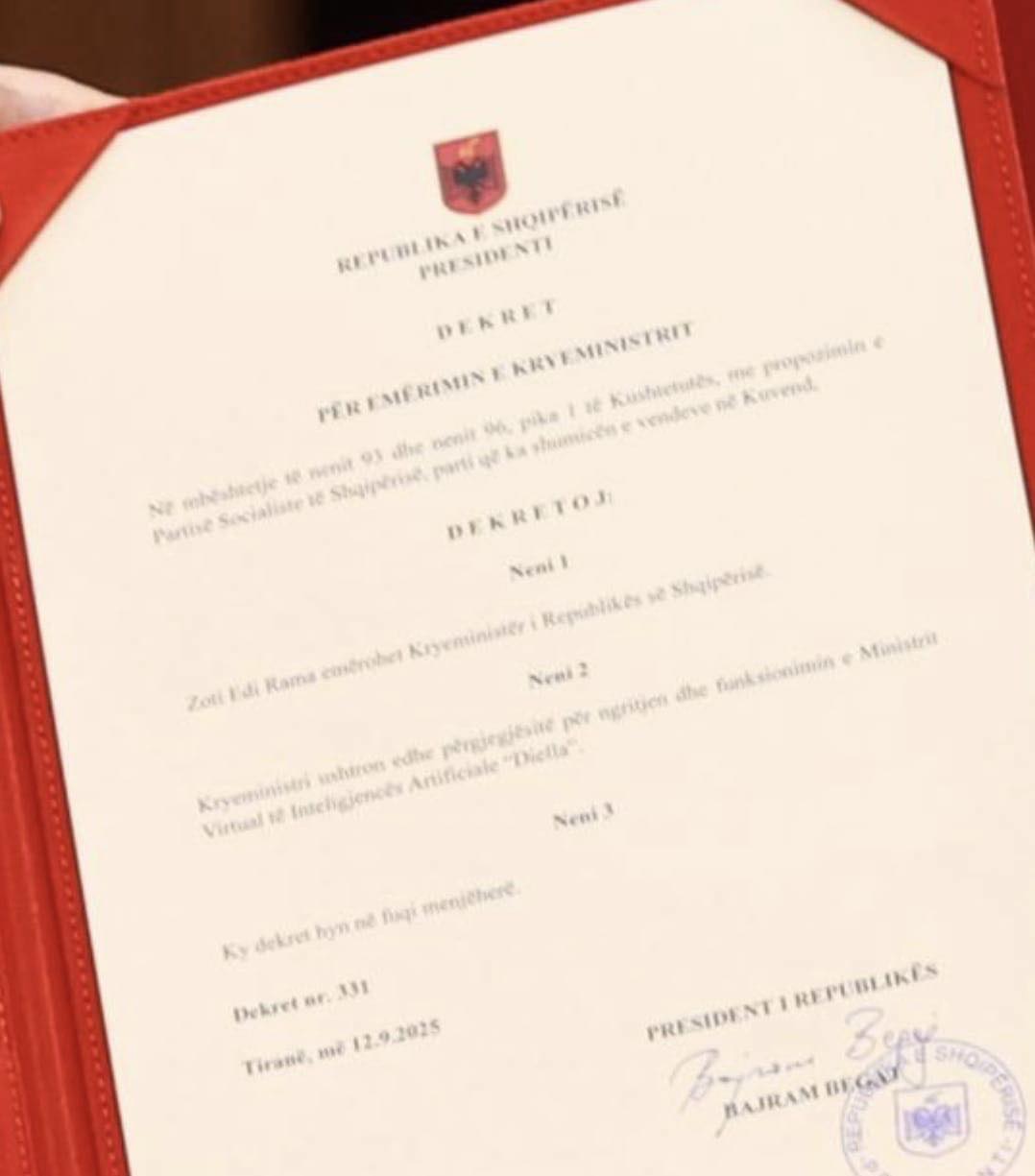 Presidenti mandaton qeverinë e re/ Reagon Bardhi: Dekreti për Diellën, qesharak dhe antikushtetues