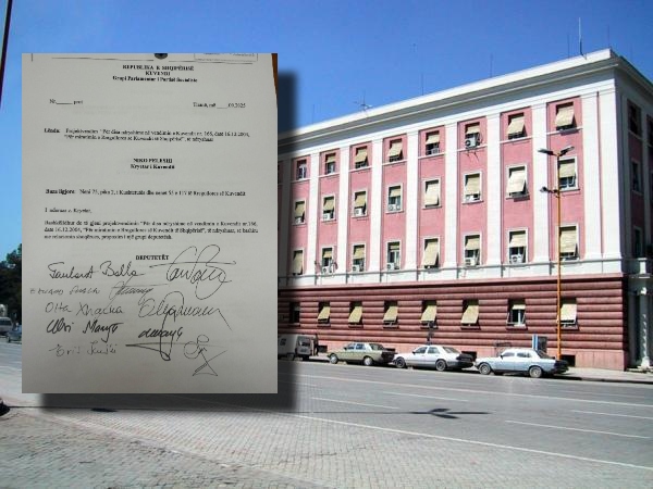 PS depoziton zyrtarisht në Kuvend ndarjen e komisioneve parlamentare