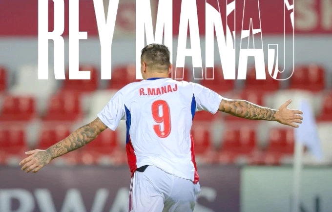 Rei Manaj i pandalshëm në Champions aziatik, shënon dygolësh për Al Sharjah