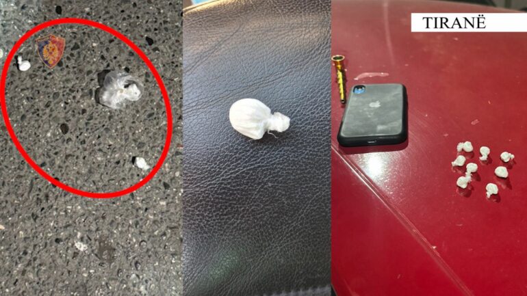 Shpërndanin kokainë në doza, përfundojnë në pranga dy persona në Kamëz