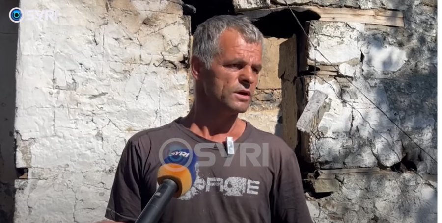 SYRI TV/ Iu dogj banesa, familja Zito në Maliq në qiell të hapur, kryefamiljari bën apel për ndihmë