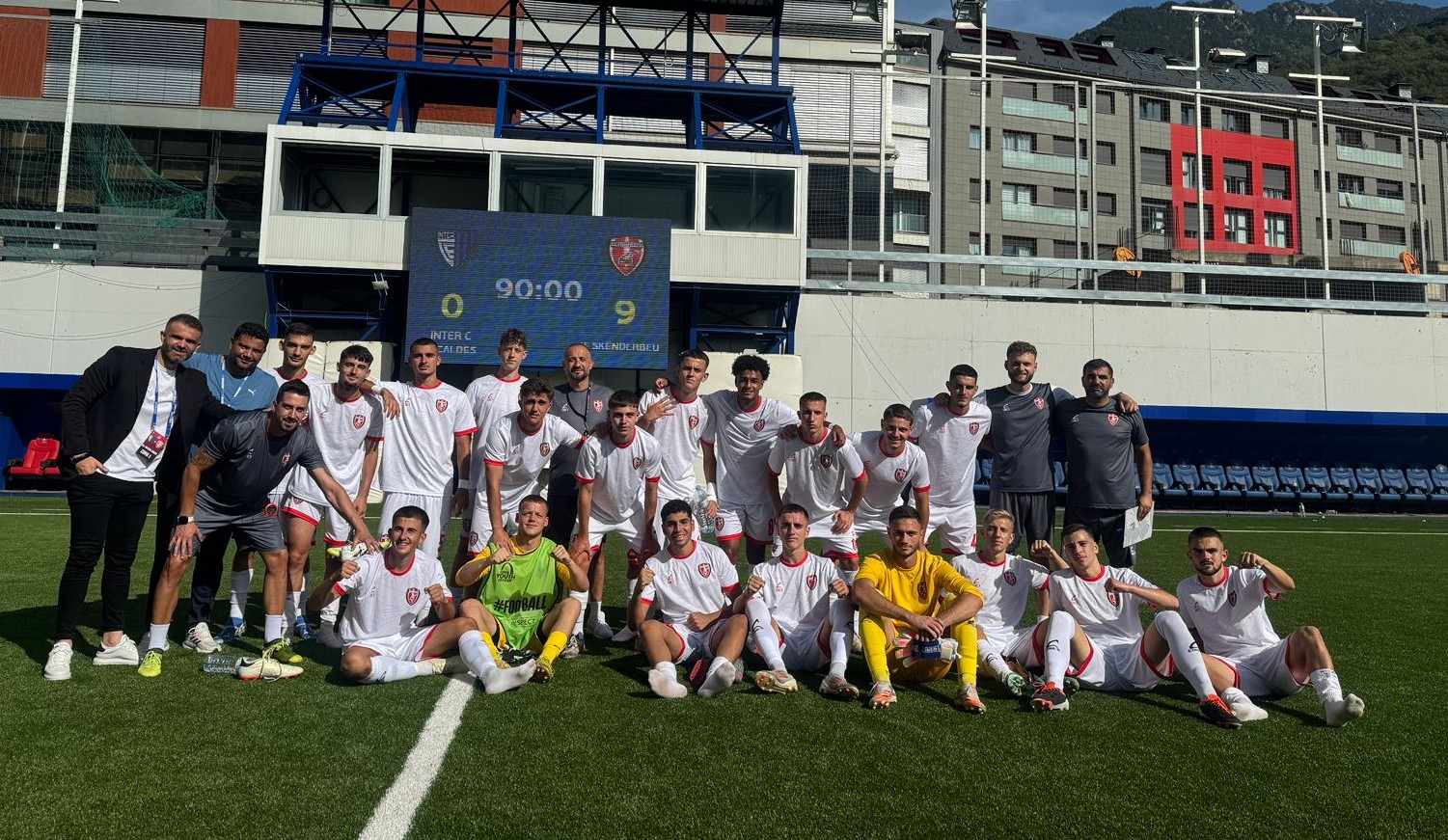 UEFA Youth League/ Skënderbeu fiton 10-0 në transfertë