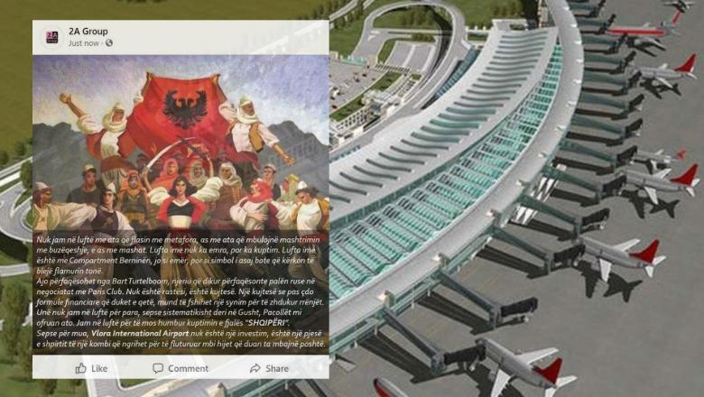 Aeroporti i Vlorës/ “2A Group” i përgjigjet Pacollit, duke përmendur palën ruse: Kërkojnë të blejnë flamurin tonë