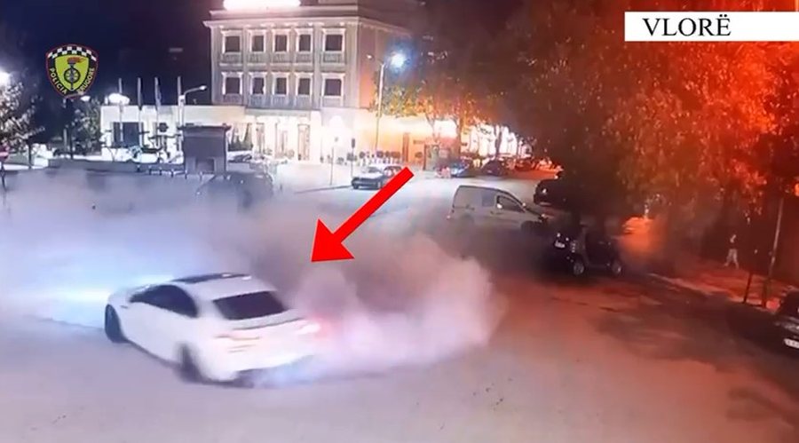 Drift me “BMW” në mes të Vlorës, policia i heq patentën dhe i sekuestron automjetin 22-vjeçarit (VIDEO)