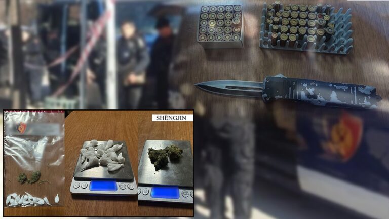 (EMRAT) “Iu gjetën kanabis, kokainë, thikë e 60 plumba”.. Arrestohen 3 të rinj, vihet nën hetim i mituri!