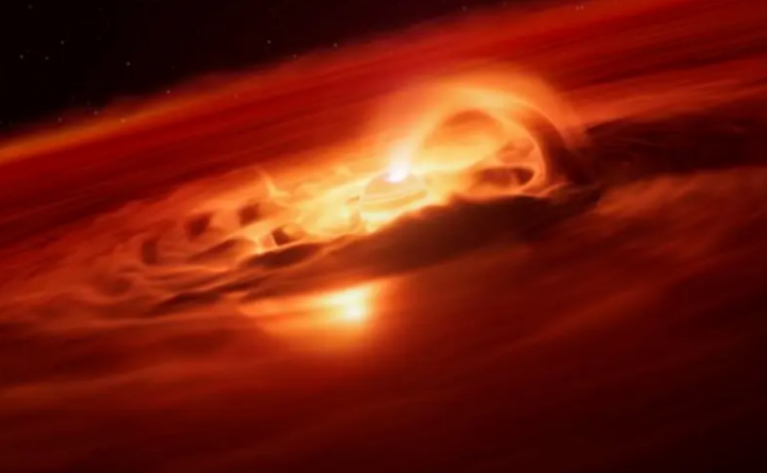 Fenomen kozmik unik: një planet që po ‘ha’ gaz e pluhur me shpejtësi marramendëse