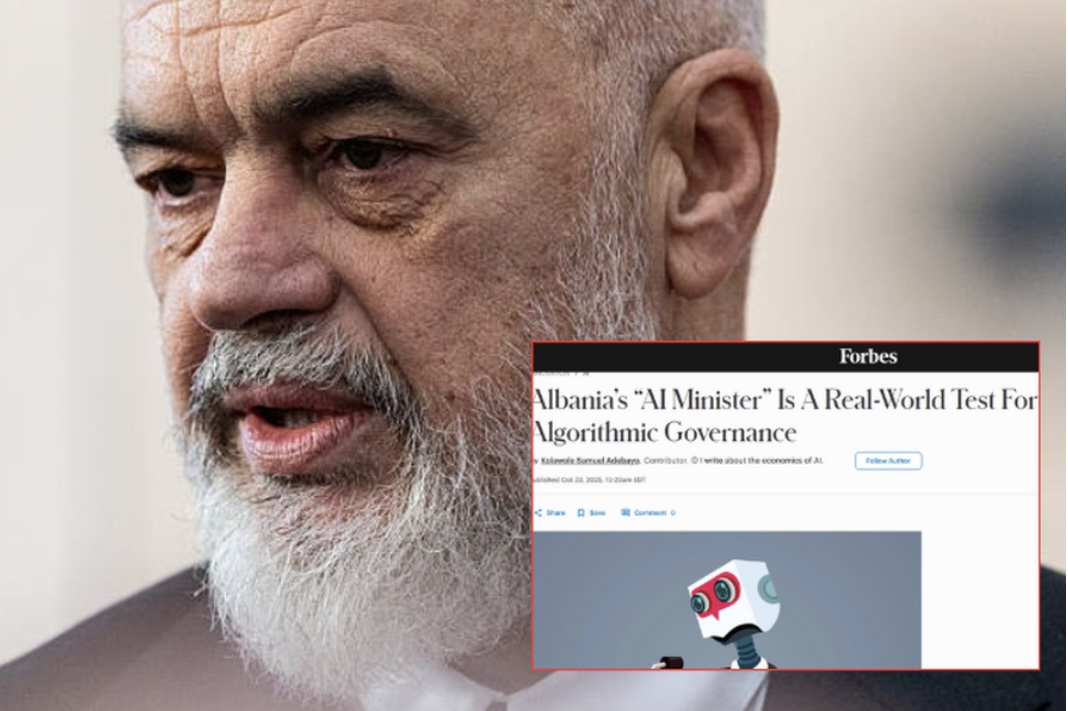 Forbes: Diella, eksperiment i rrezikshëm i Shqipërisë që kërkon BE