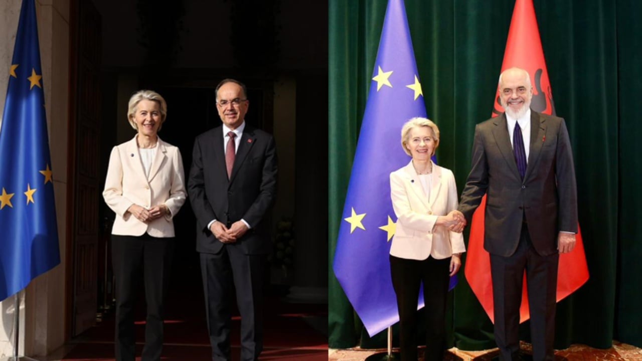 ”Gati t’ju mbështesim”/ Takimi me Begajn dhe Ramën, Von der Leyen: Shqipëria, në rrugën e duhur drejt BE-së