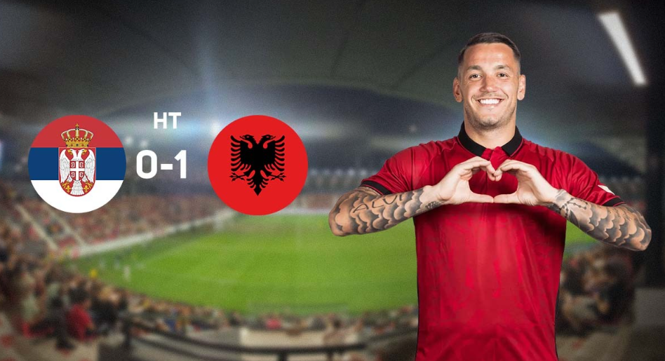 Gol, Manaj “shlyen gabimin”, ndëshkon në fund Serbinë! Kuqezinjtë e mbyllin në avantazh pjesën e parë