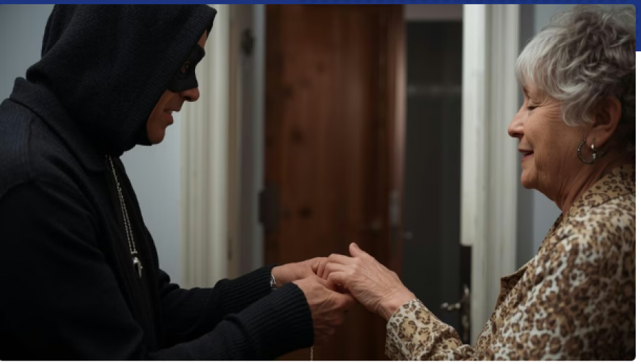 Hajduti ‘i penduar’që i ktheu bizhuteritë e vjedhura gruas 82-vjeçare dhe i kërkoi falje