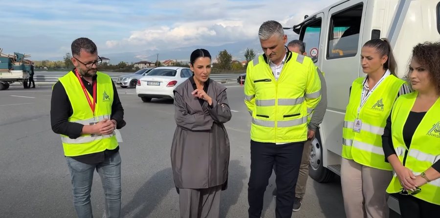 “Jo vetëm rrugë të sigurta, por edhe estetike”, Balluku inspekton punimet në rrethrrotullimin e Rinasit