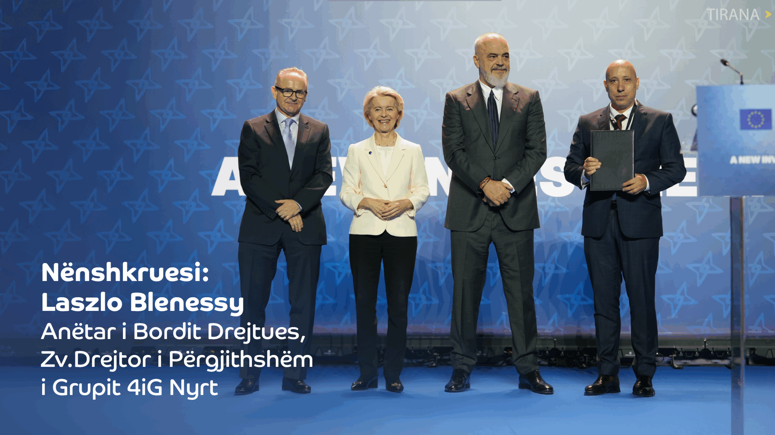 KE mbështet ‘EAGLE’, projektin e kabllit nënujor të grupit hungarez 4iG, investitorit të One Albania