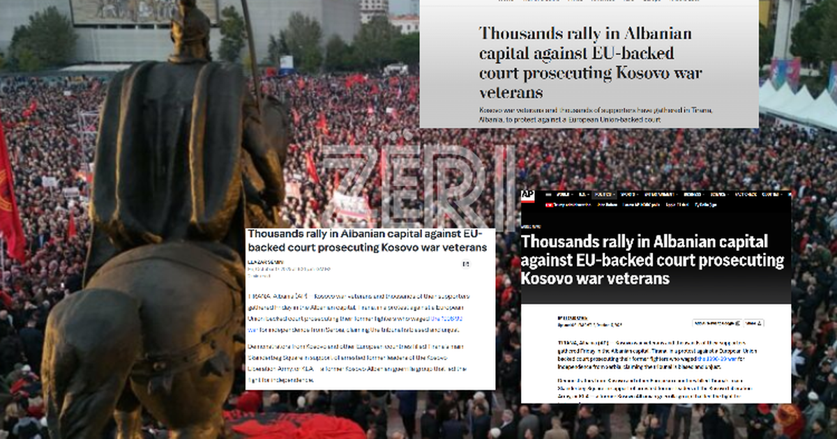 “Liria ka emër”! “UÇK” marshim në Tiranë, protesta “pushton” mediat ndërkombëtare