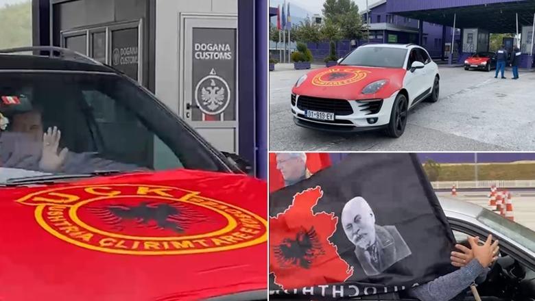 Me flamuj kuq e zi dhe këngë patriotike, qytetarët e parë nga Kosova drejt Tiranës për protestën: Kërkojmë drejtësi për çlirimtarët tanë