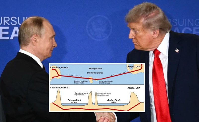 Moska hedh idenë e tunelit “Trump-Putin” që lidh Rusinë me SHBA-të, propozon Elon Musk që ta ndërtojë