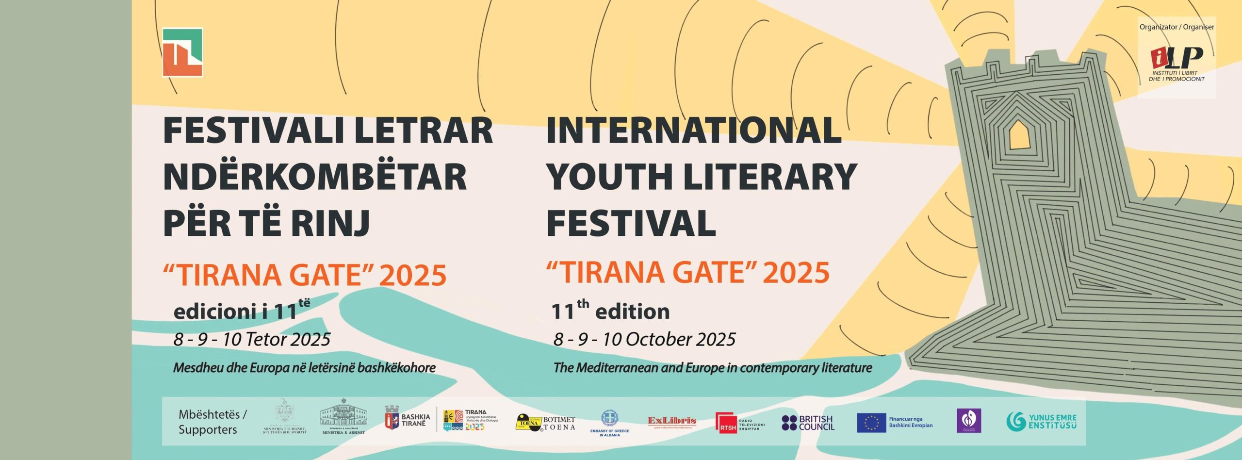 Nesër nis Festivalin Ndërkombëtar Letrar “Tirana Gate 2025”/Letërsi, kujtesë, qëndresë kulturore dhe solidaritet