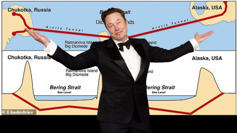“Një tunel “Putin-Trump” që lidh Amerikën me Rusinë, ta ndërtojë Elon Musk”