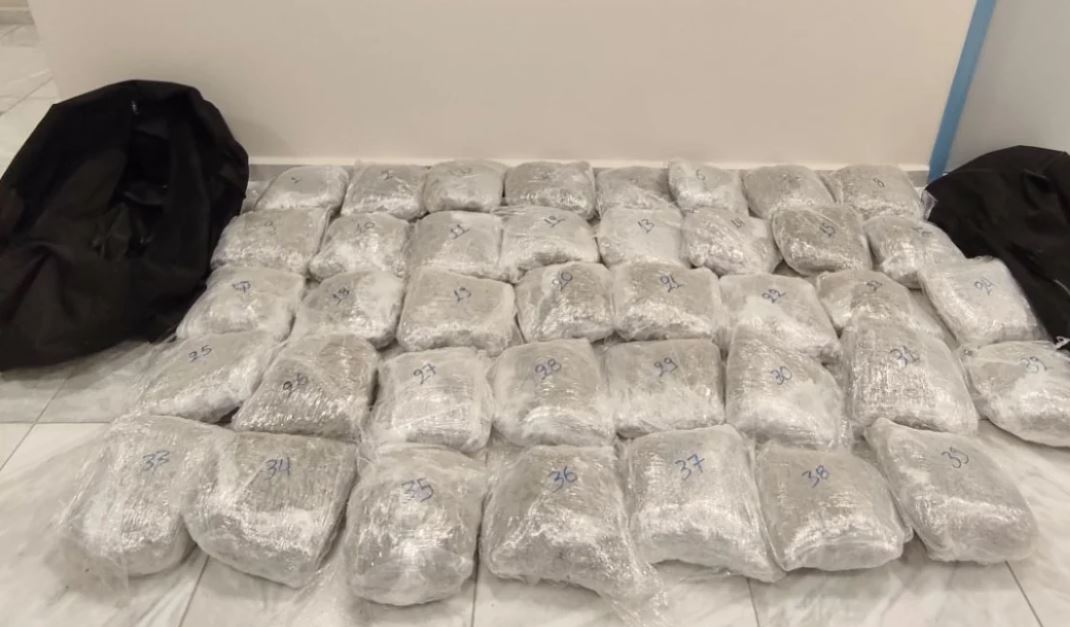 Operacion pranë kufirit shqiptar/ Kapen 43 kanabis me vlerë 680 mijë euro, arrestohen 3 burra dhe një grua (Foto)