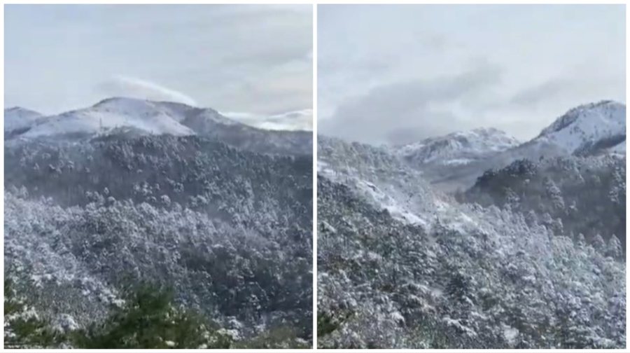 Pamje mbresëlënëse/ Ulen temperaturat, Malësia e Krujës “zgjohet” me dëborë