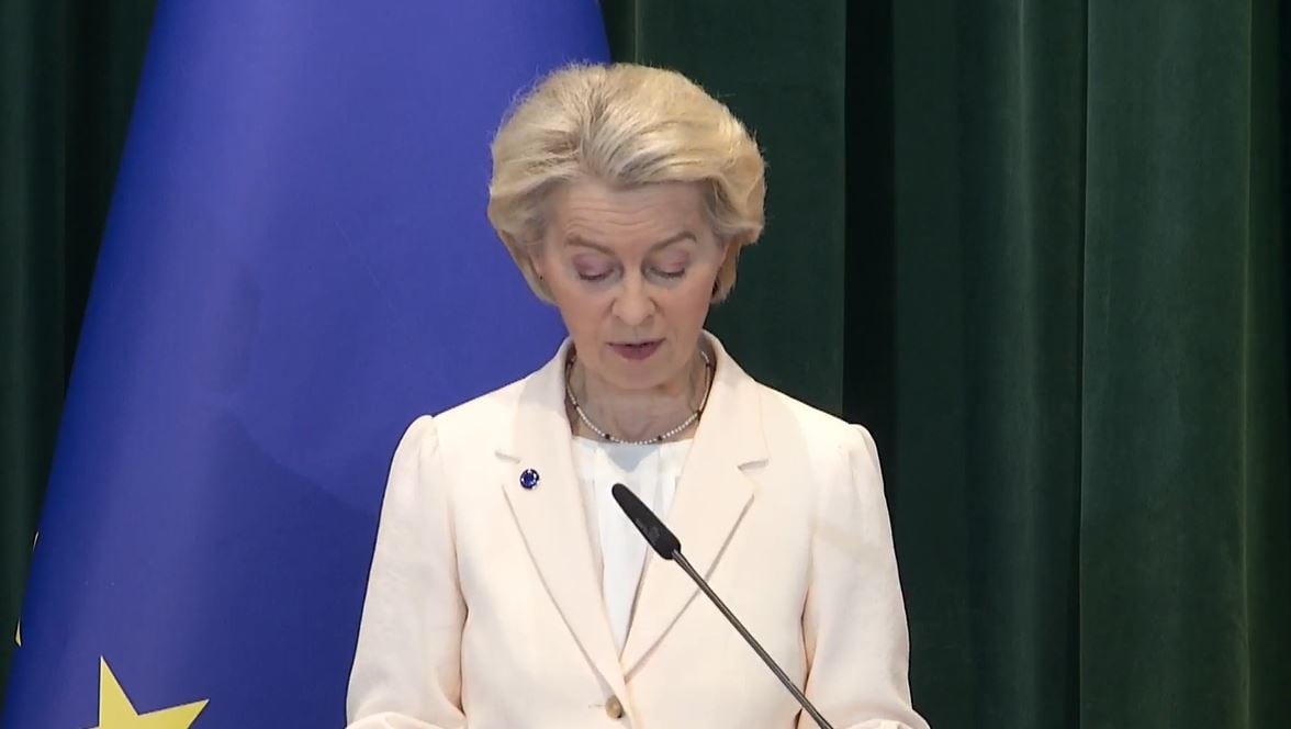 ”Progresi i Shqipëri në BE i mrekullueshëm”, Von der Leyen në Tiranë: U bë në një kohë të shkurtër, na pëlqen ambicia