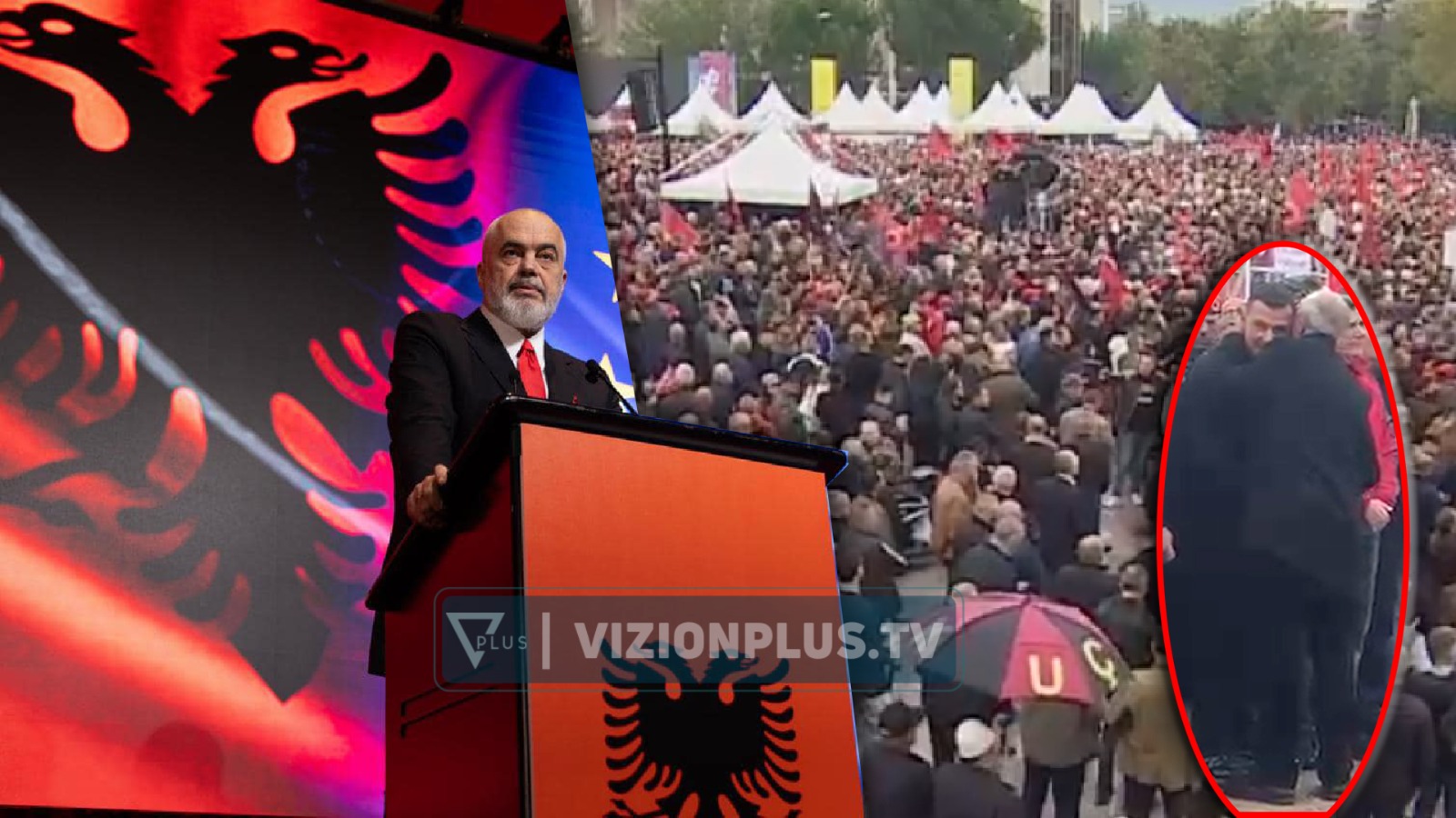 Protesta pro UÇK, Rama ndan pamjet nga sheshi “Skënderbej”: Zemra mal!