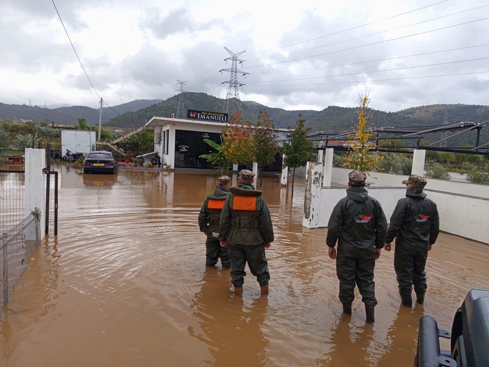 Qarku Shkodër më i prekur nga reshjet, Forcat e Armatosura në terren për menaxhimin e situatës