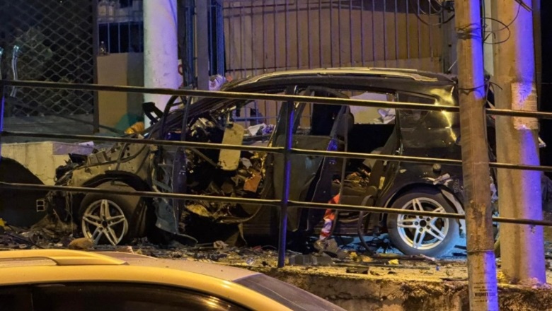 Shpërthim i fortë në Sarandë, automjeti hidhet në erë me një person brenda