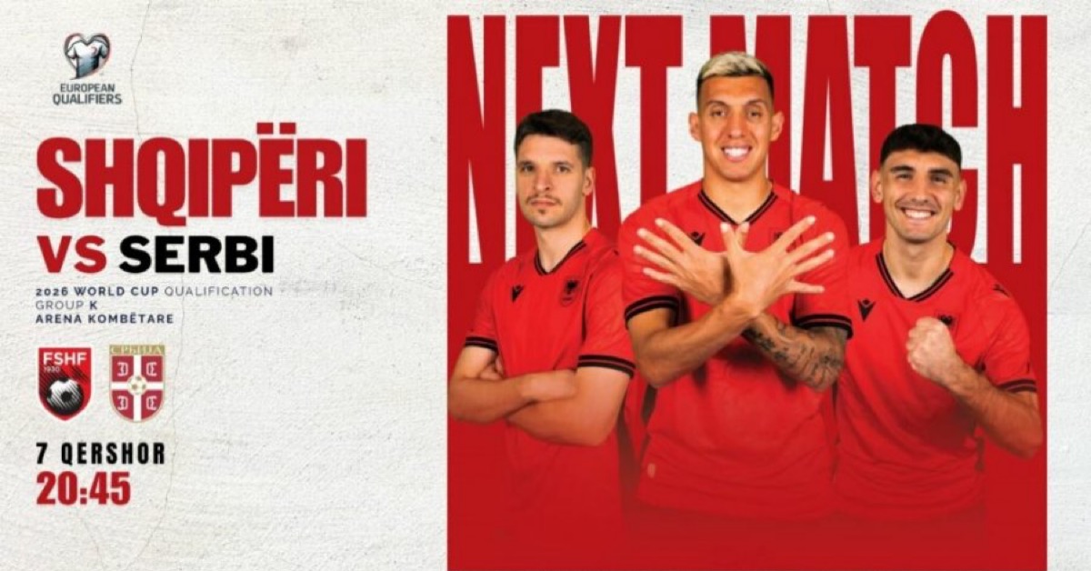 Shqipëria synon 3 pikët por kompanitë e basteve favorizojnë dukshëm Serbinë në ndeshjen deçizive për botërorin