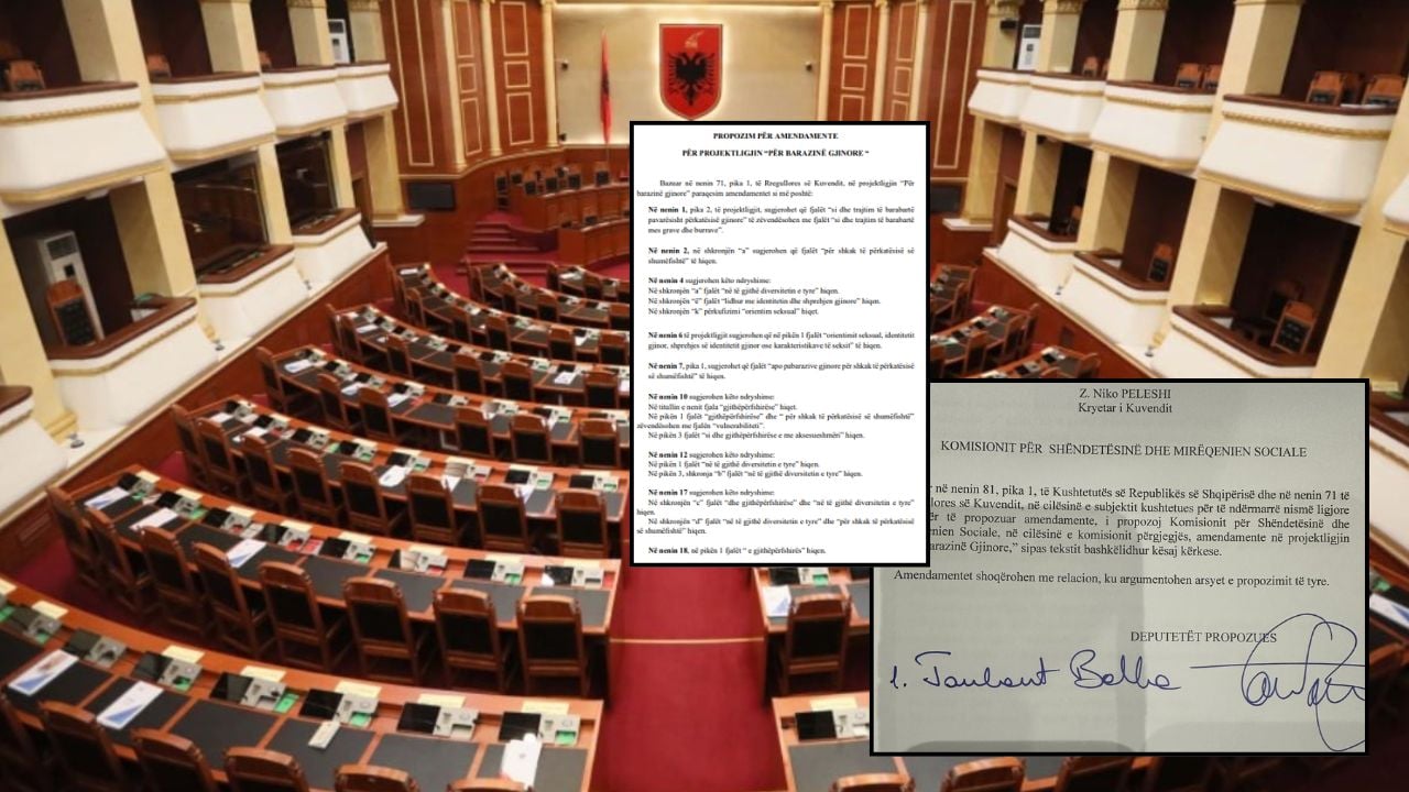 Shqipëria vetëm me dy gjini, burrë dhe grua. Zbulohet drafti i PS, shfuqizohet nga pr.ligji i Qeverisë “gjinia e tretë”. 22 amendamente kundër “përkatësisë së shumëfishtë”