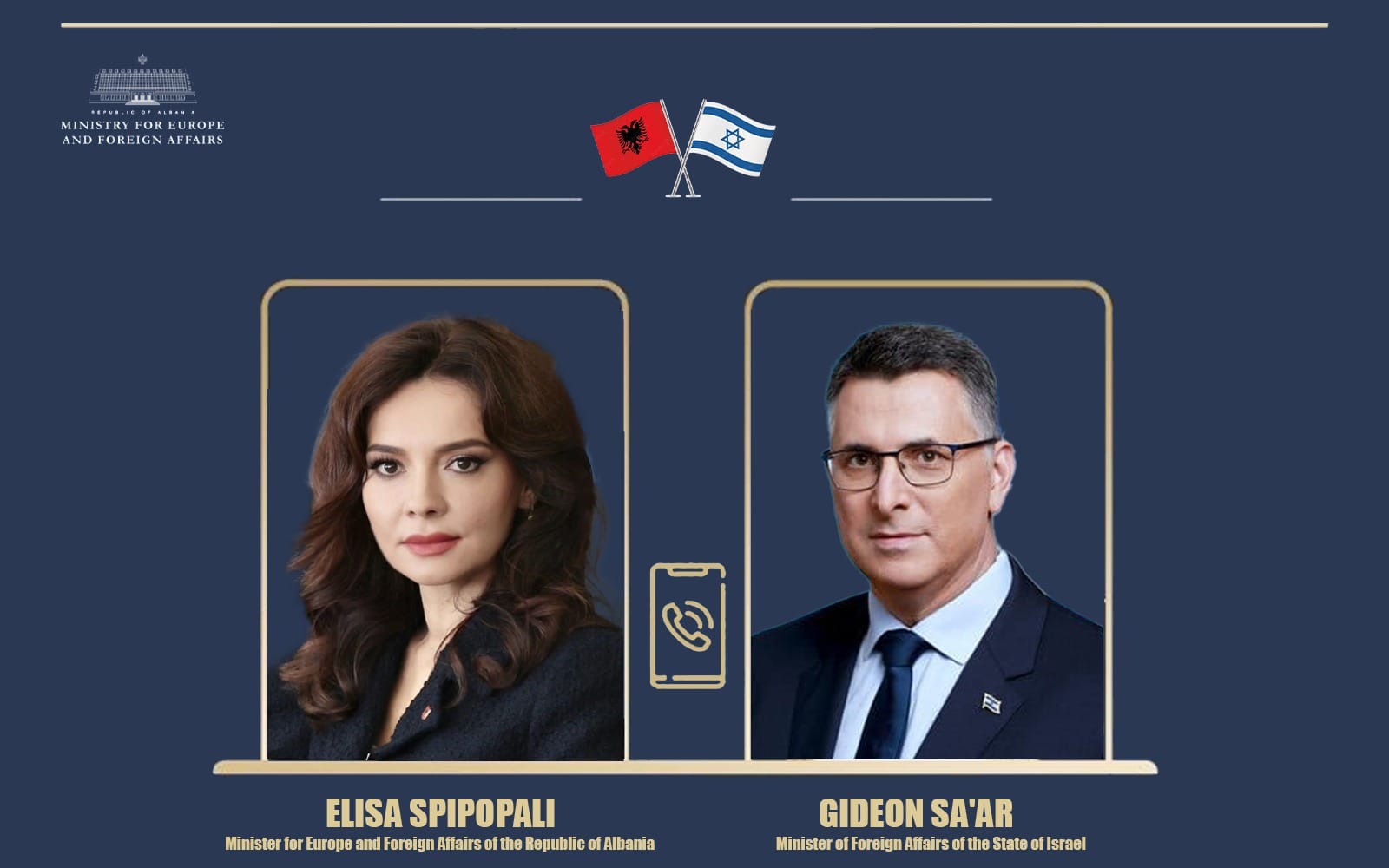 Spiropali merr ftesë nga homologu izraelit për të vizituar Izraelin javën e ardhshme