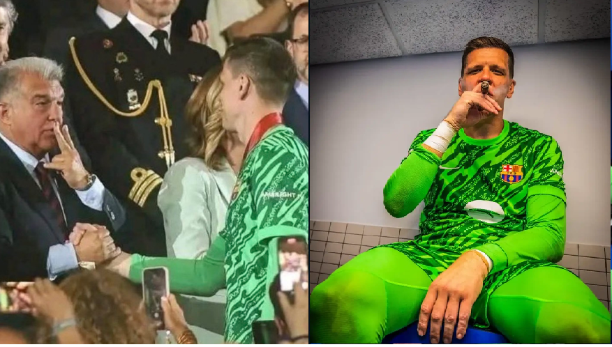 Szczesny zbulon prapaskenën e puros që piu, pasi fitoi La Liga-n: Ma dha vetë presidenti Laporta…