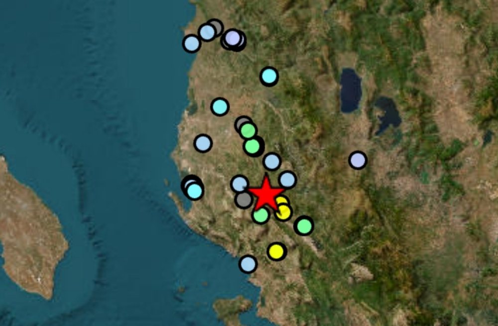 Tërmet në jug të Shqipërisë, epiqendra në Skrapar