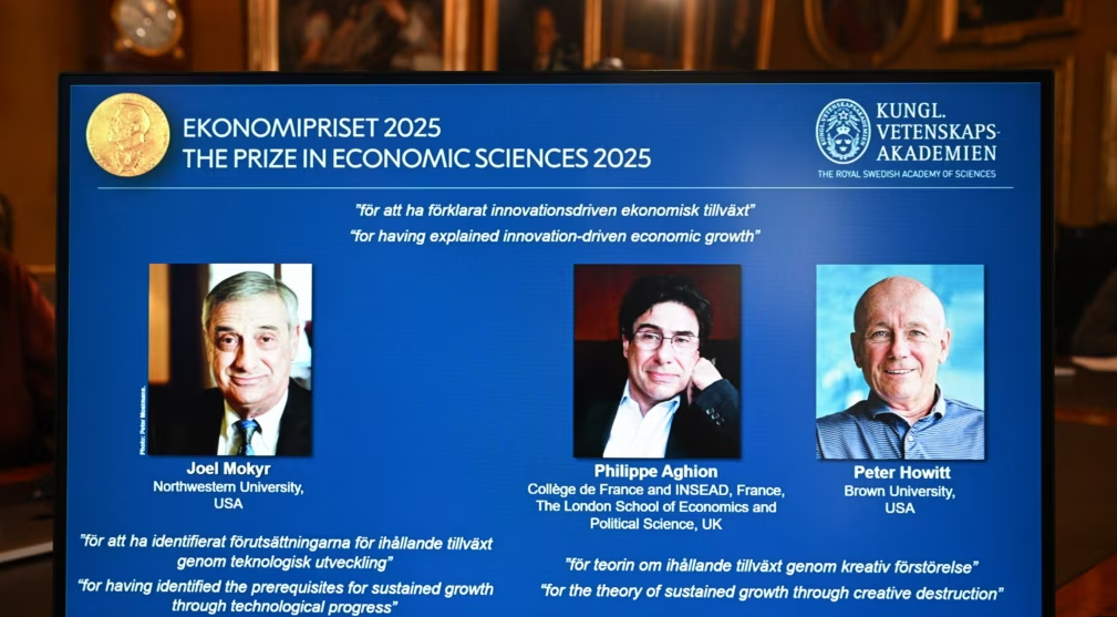 Tre ekonomisë fitojnë çmimin Nobel për punën e tyre mbi ndikimin e teknologjisë në rritjen ekonomike