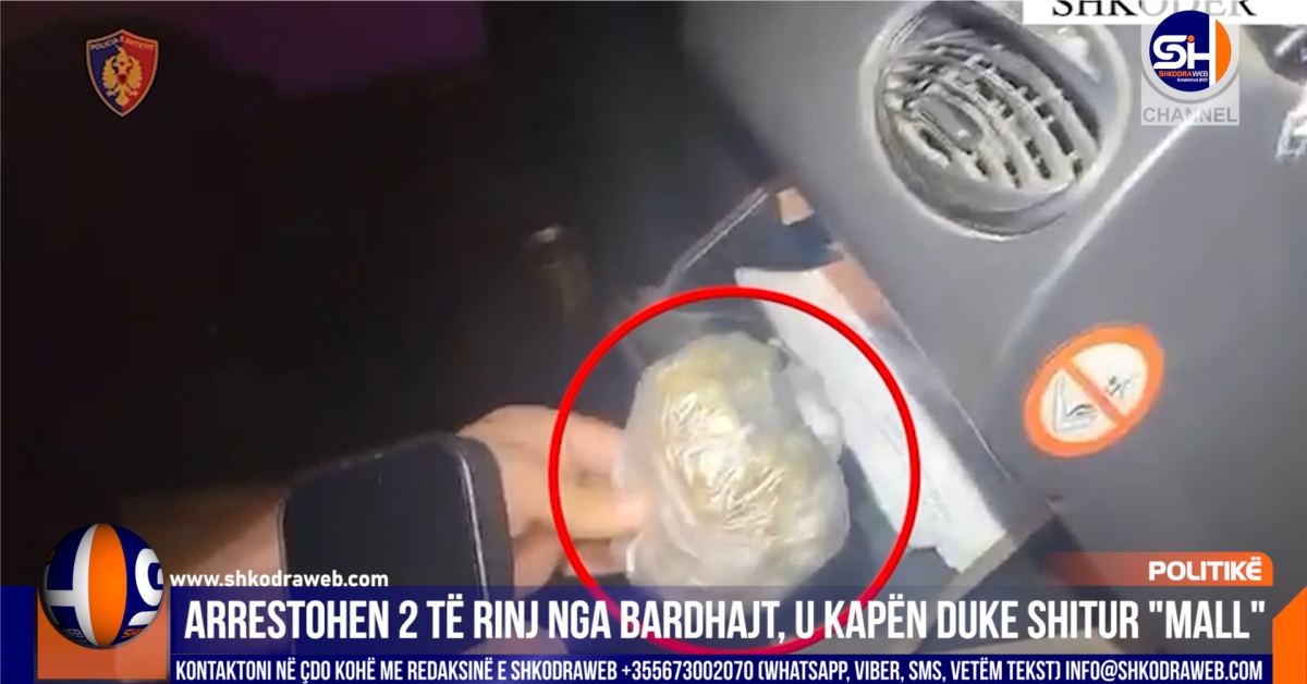VIDEO – Arrestohen dy të rinj nga Bardhajt, u kapën me makinë duke shpërndarë kanabis sativa…