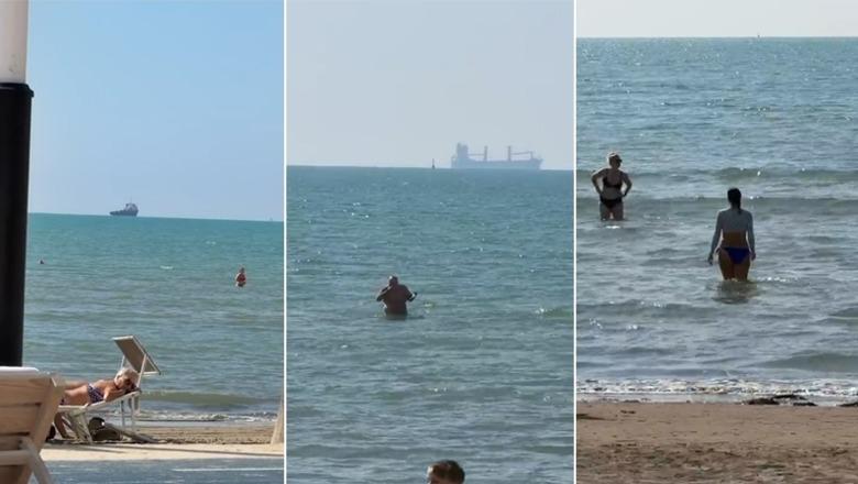 VIDEO/ Bëjnë plazh në tetor, turistët e huaj shijojnë detin në Durrës