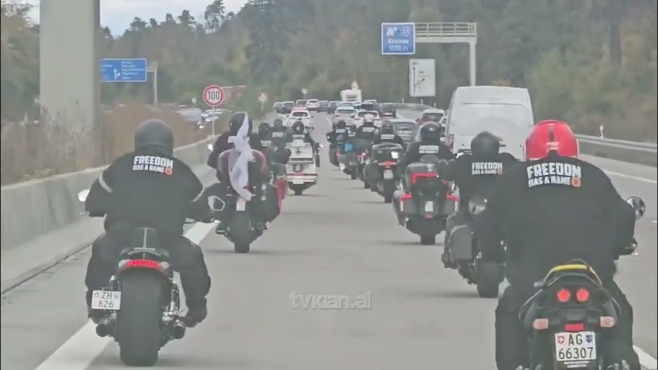 VIDEO / Shqiptarët, me motorë drejt Hagës! Pamjet e marshimit simbolik për ish-krerët e UÇK