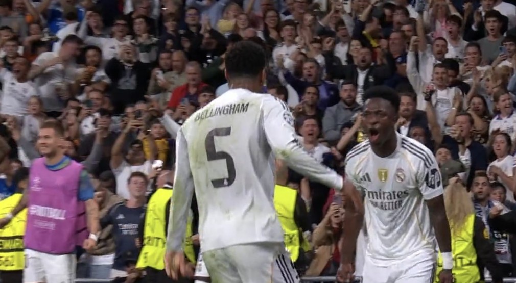 VIDEO: Vinicius Junior “tallet” me mbrojtjen e Juventus, Bellingham shtyn topin në rrjetë