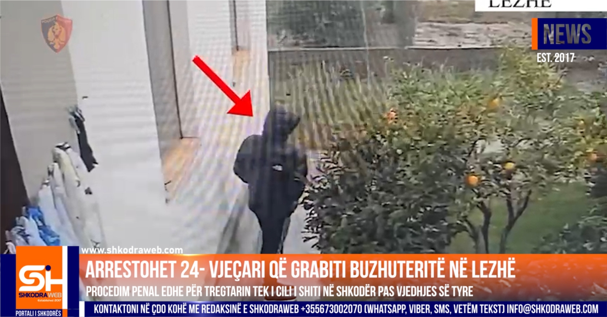VIDEO+EMRI – Arrestohet 24- vjeçari, grabiti bizhuteri në Lezhë dhe i shiti në Shkodër, e pëson edhe argjendari