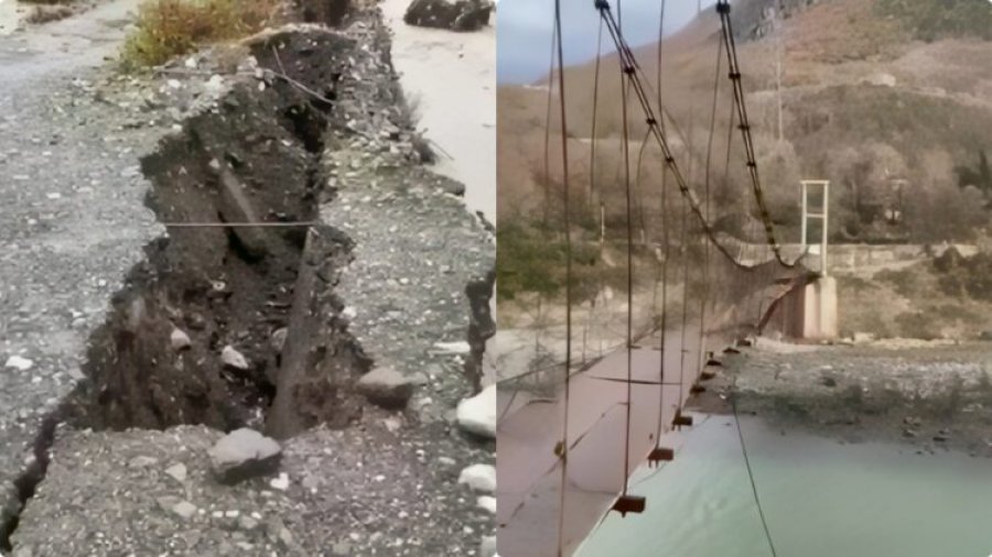 Banorët e fshtatit Skuraj në Kurbin të izoluar, ura e vetme shembet nga përmbytjet