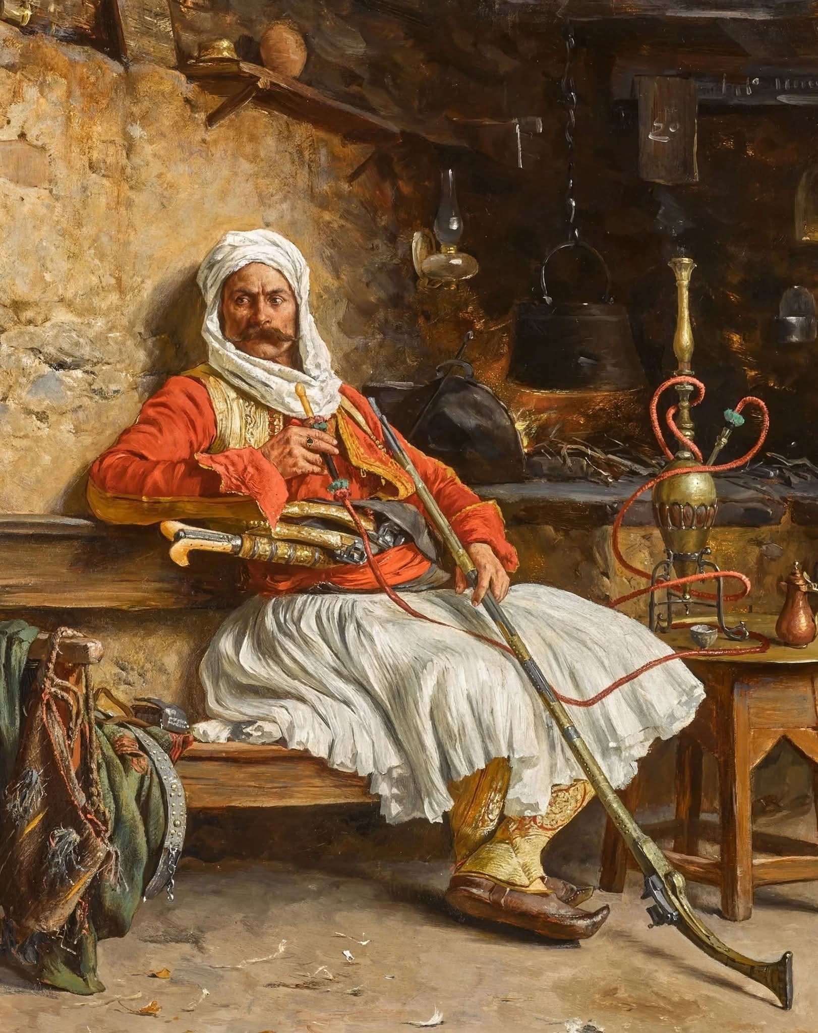 “Bashibozuku duke pushuar”, një shqiptar në tablonë e një mjeshtri serb