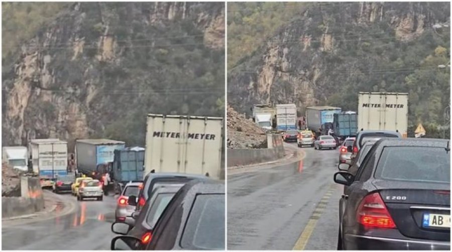 Bllokohet qarkullimi në Librazhd-Elbasan/ Mbi 16 km trafik, qytetarët në pritje prej orësh