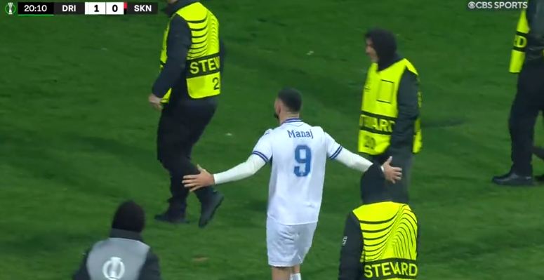 CONFERENCE: Drita në avantazh, goli i Arb Manaj ngre peshë stadiumin (VIDEO)