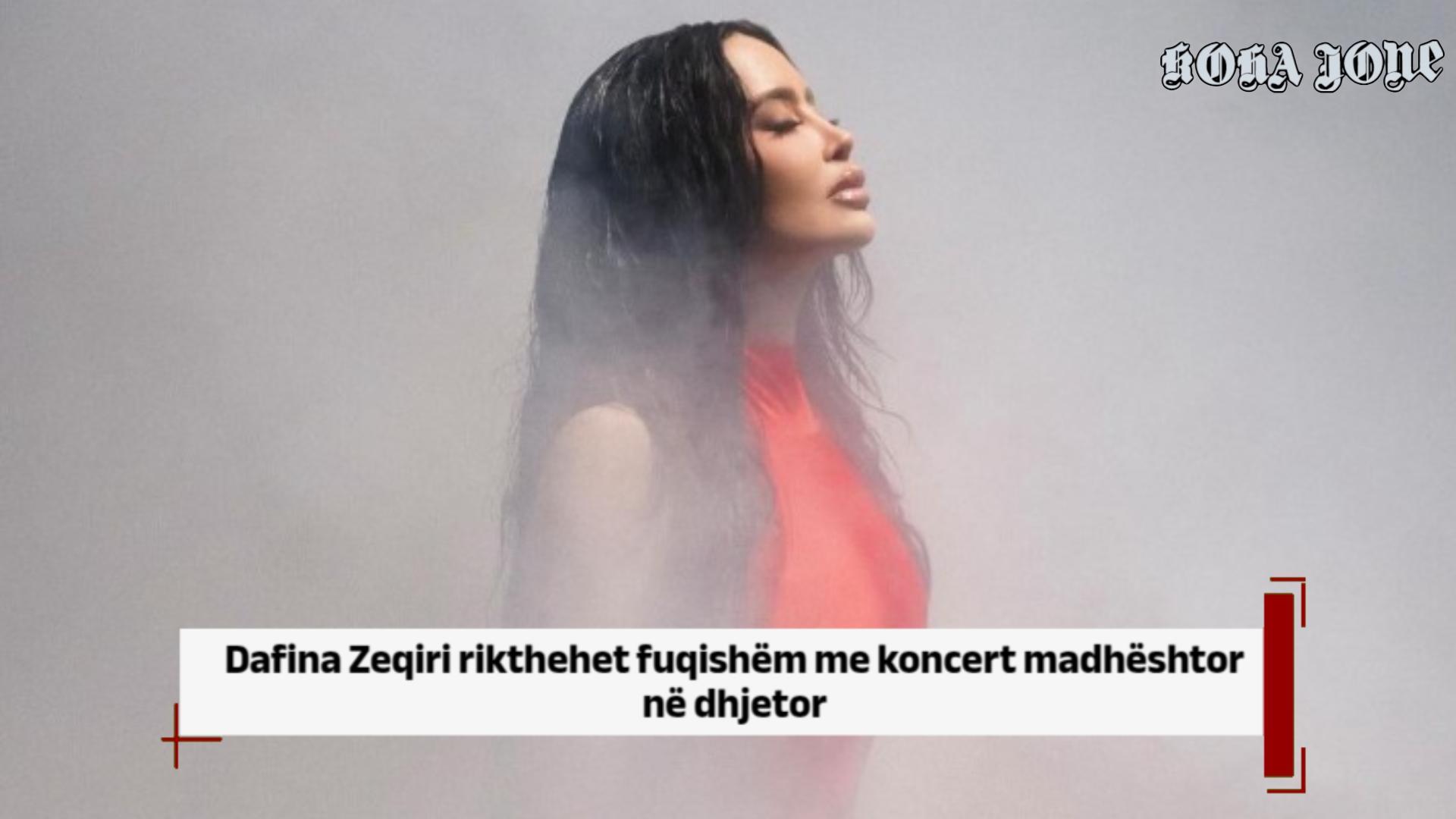 Dafina Zeqiri rikthehet fuqishëm me koncert madhështor në dhjetor