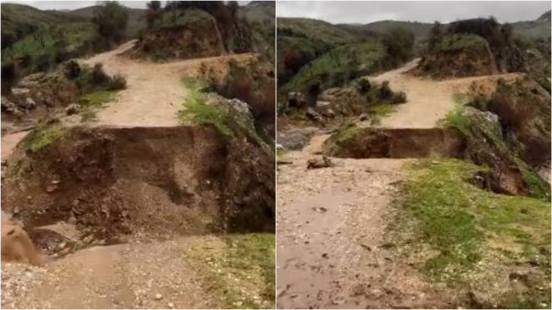 Delvinë, shembet ura që lidhte tre fshatra, izolohen tërësisht banorët