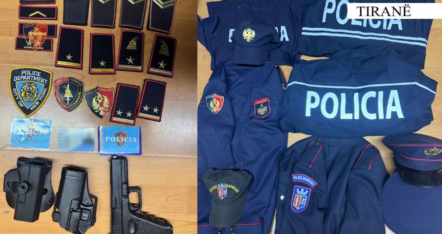 Dilte në rrugë si punonjës policie, arrestohet 20-vjeçari në Kamëz, ja çfarë iu zbulua në banesë