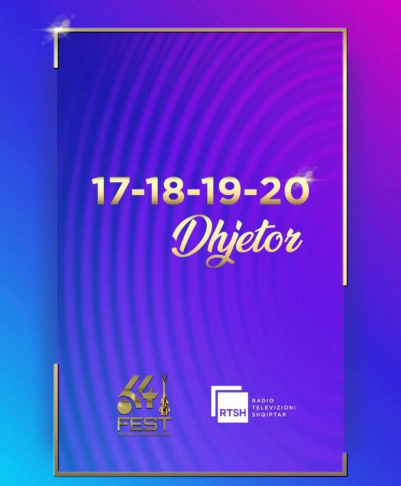 Festivali i Këngës në RTSH në edicionin e 64 nis më 17 dhjetor në Pallatin e Kongreseve