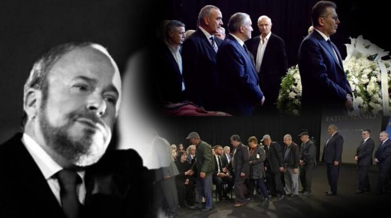 FOTO-VIDEO/ Homazhet për Fatos Nanon në Pallatin e Kongreseve, figura politike të njohura i japin lamtumirën e fundit