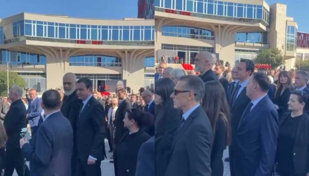 Homazhet në nder të Fatos Nanos bashkojnë Kurtin dhe Ramën, shihen krah për krah