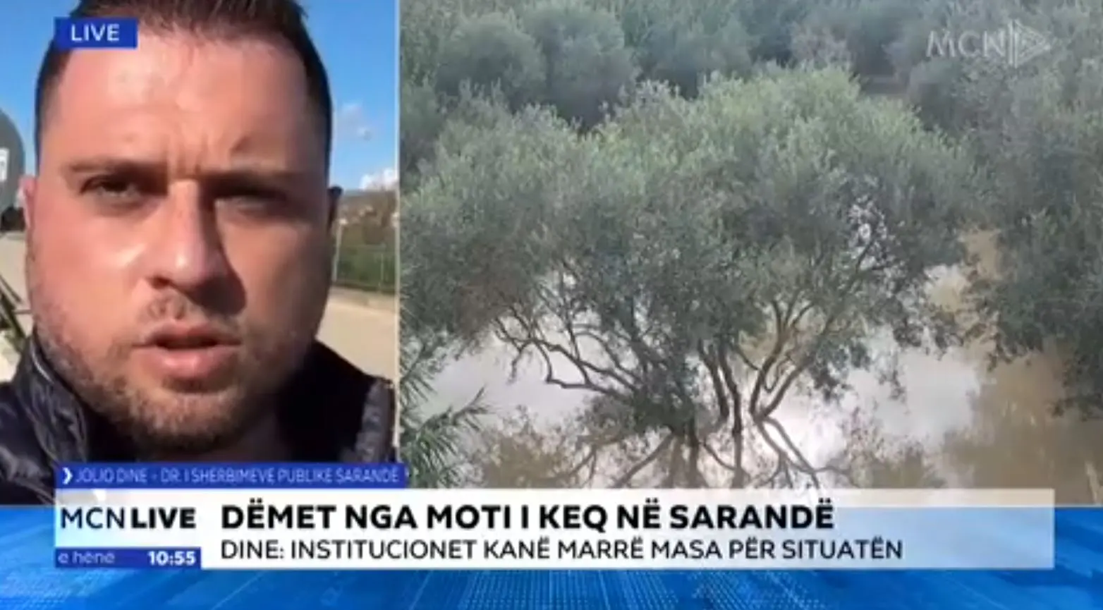 Jolio Dine tregon bilacin e permbytjeve ne Sarande: Mbi 500 hektarë tokë e përmbytur, 700 bagëti të ngordhura dhe mbi 200 shpendë